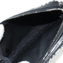 Christian Dior Trotter Canvas Oblique Shoulder Bag Navy Silver Auth 148526SAM-20