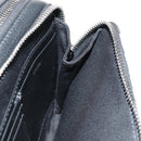 Christian Dior Trotter Canvas Oblique Shoulder Bag Navy Silver Auth 148526SAM-24