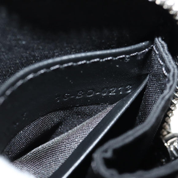 Christian Dior Trotter Canvas Oblique Shoulder Bag Navy Silver Auth 148526M