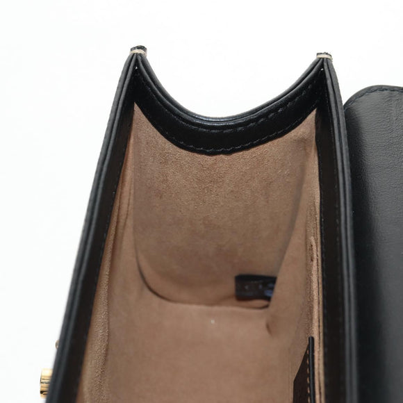 GUCCI GG Supreme Chain Shoulder Bag PVC Beige Gold 409487 Auth 148528M