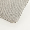 CHANEL Clutch Canvas Grau CC Auth 148530M-17
