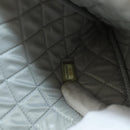CHANEL Clutch Canvas Grau CC Auth 148530M-11