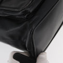 GUCCI Bamboo Backpack Leather Black Gold Auth 148533-17