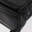 GUCCI Bamboo Backpack Leather Black Gold Auth 148533-18