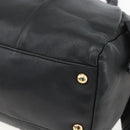 Salvatore Ferragamo Halbmondtasche Leder Schwarz Gold Original 148535V-8