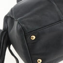 Salvatore Ferragamo Halbmondtasche Leder Schwarz Gold Original 148535V-15