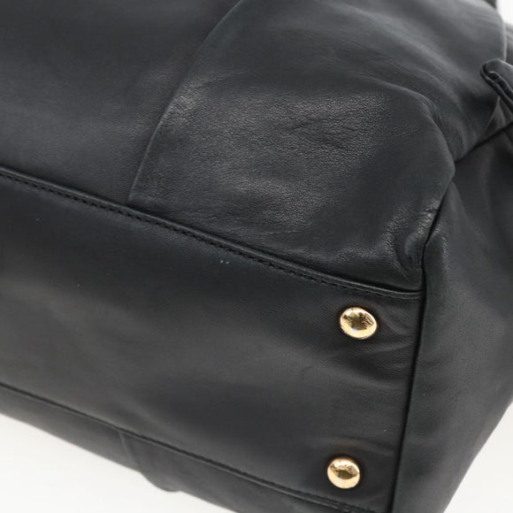 Salvatore Ferragamo Halbmondtasche Leder Schwarz Gold Original 148535V