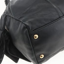 Salvatore Ferragamo Halbmondtasche Leder Schwarz Gold Original 148535V-17