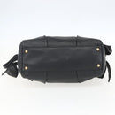 Salvatore Ferragamo Halbmondtasche Leder Schwarz Gold Original 148535V-5