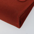 Salvatore Ferragamo Chain Shoulder Bag Nylon Red Gold Auth 148536-12