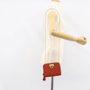 Salvatore Ferragamo Chain Shoulder Bag Nylon Red Gold Auth 148536-20