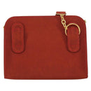 Salvatore Ferragamo Chain Shoulder Bag Nylon Red Gold Auth 148536-3