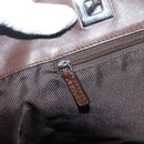 GUCCI GG Canvas Tote Bag Beige Silver 31242 Auth 148537-15