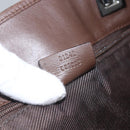 GUCCI GG Canvas Tote Bag Beige Silver 31242 Auth 148537-21