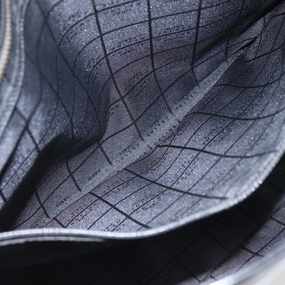 CELINE Macadam Canvas Shoulder Bag Vinyl Brown Gold Auth 148538