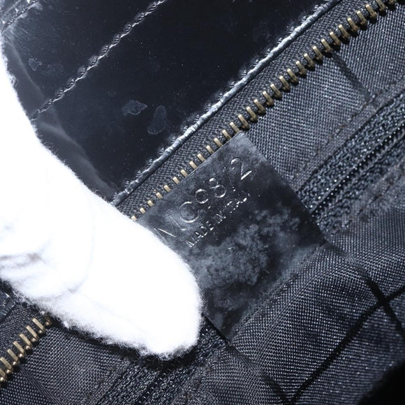 CELINE Macadam Canvas Shoulder Bag Vinyl Brown Gold Auth 148538