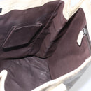 GUCCI GG Supreme Tote Bag PVC Beige Silver 131220 Auth 148539-20