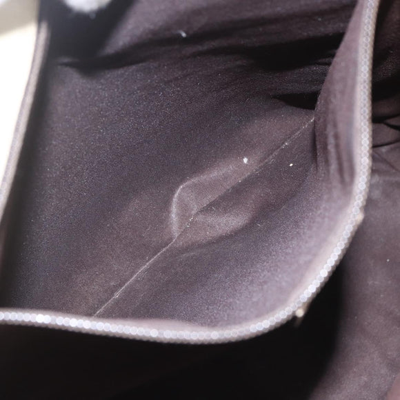 GUCCI GG Supreme Tote Bag PVC Beige Silver 131220 Auth 148539