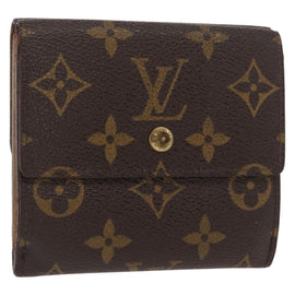 LOUIS VUITTON Monogram Portefeuille Elise Trifold Wallet M61654 LV Auth 148540