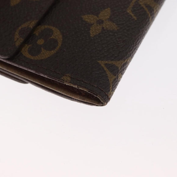 LOUIS VUITTON Monogram Portefeuille Elise Trifold Wallet M61654 LV Auth 148540