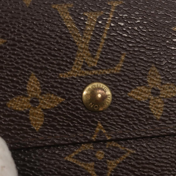 LOUIS VUITTON Monogram Portefeuille Elise Trifold Wallet M61654 LV Auth 148540