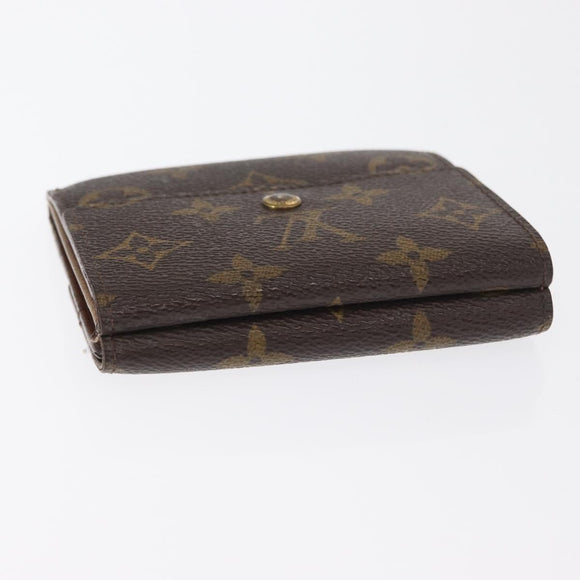 LOUIS VUITTON Monogram Portefeuille Elise Trifold Wallet M61654 LV Auth 148540
