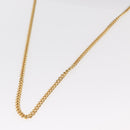 Christian Dior Chain Shoulder Bag Nylon Navy Gold Auth 148541-7