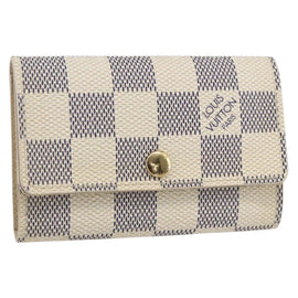 LOUIS VUITTON Damier Azur Multicles 6 Key Case N61745 LV Auth 148543V