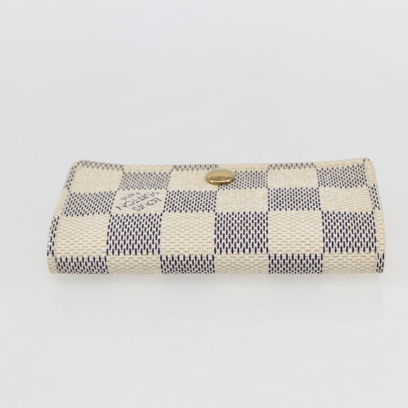 LOUIS VUITTON Damier Azur Multicles 6 Key Case N61745 LV Auth 148543V