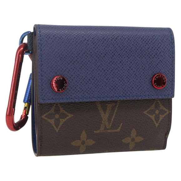 LOUIS VUITTON Taiga Compact Wallet M63041 LV Auth 148545SAM