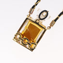 CHANEL Perfume Necklace metal Gold CC Auth 148547V-13