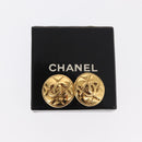 CHANEL Earring metal Gold Tone CC Auth 148548V-10