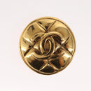 CHANEL Earring metal Gold Tone CC Auth 148548V-6