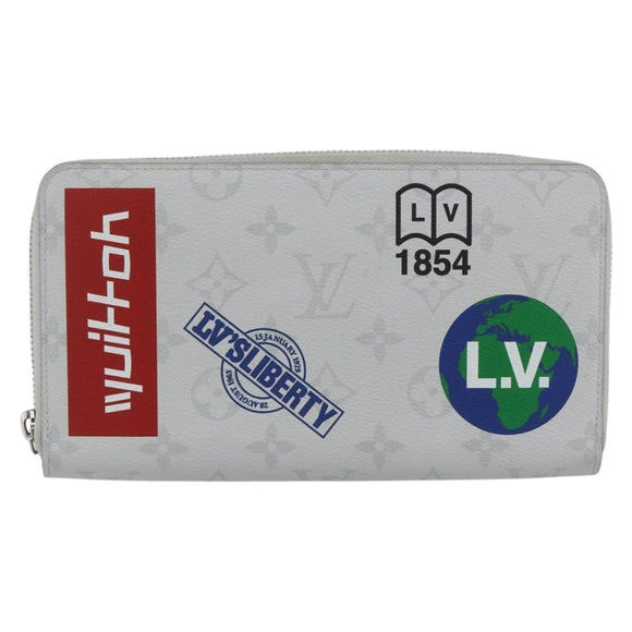 LOUIS VUITTON Monogram Logo Story Zippy Organizer Wallet M67824 LV Auth 148549M