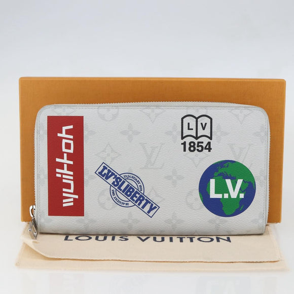 LOUIS VUITTON Monogram Logo Story Zippy Organizer Wallet M67824 LV Auth 148549SAM