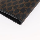 CELINE Macadam Canvas Portemonnaie PVC Leder Schwarz Auth 148550V-15