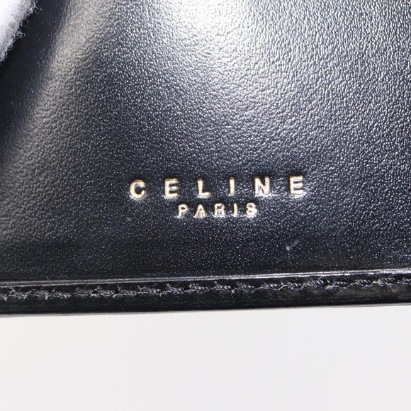 CELINE Macadam Canvas Portemonnaie PVC Leder Schwarz Auth 148550V