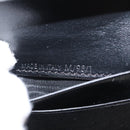 CELINE Macadam Canvas Wallet PVC Leather Black Auth 148550V-11