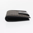 CELINE Macadam Canvas Portemonnaie PVC Leder Schwarz Auth 148550V-3