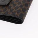 CELINE Macadam Canvas Portemonnaie PVC Leder Schwarz Auth 148550V-7