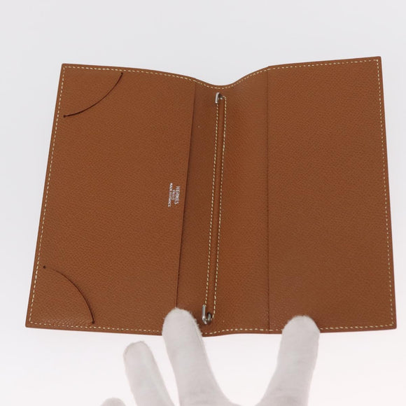 HERMES Day Planner Cover Leather Brown Auth 148554M