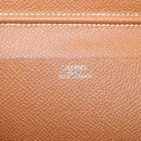 HERMES Day Planner Cover Leather Brown Auth 148554M