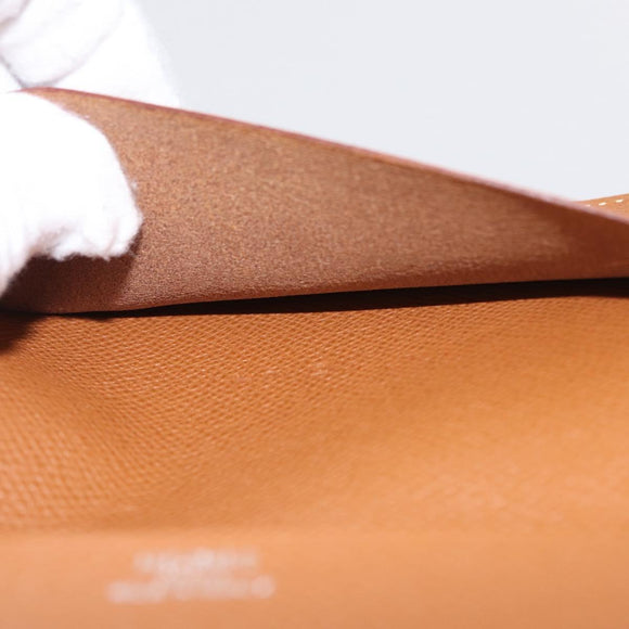 HERMES Day Planner Cover Leather Brown Auth 148554M