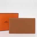 HERMES Day Planner Cover Leather Brown Auth 148554M-18