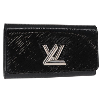 LOUIS VUITTON Epi Portefeuille Twist Wallet Black LV Auth 148555V