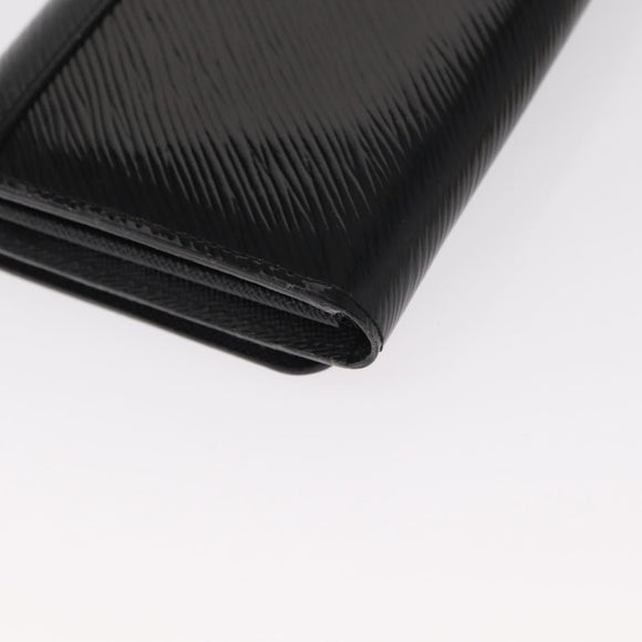 LOUIS VUITTON Epi Portefeuille Twist Wallet Black LV Auth 148555V