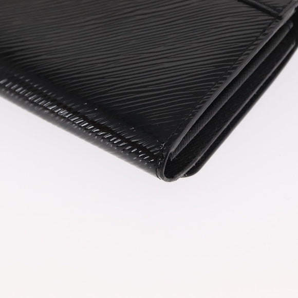 LOUIS VUITTON Epi Portefeuille Twist Wallet Black LV Auth 148555V