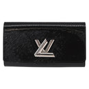 LOUIS VUITTON Epi Portefeuille Twist Wallet Black LV Auth 148555V-13