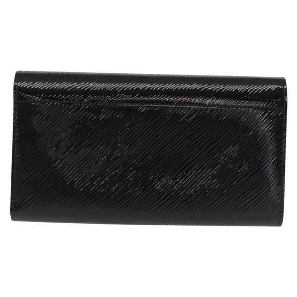LOUIS VUITTON Epi Portefeuille Twist Wallet Black LV Auth 148555V