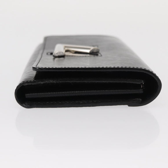 LOUIS VUITTON Epi Portefeuille Twist Wallet Black LV Auth 148555V
